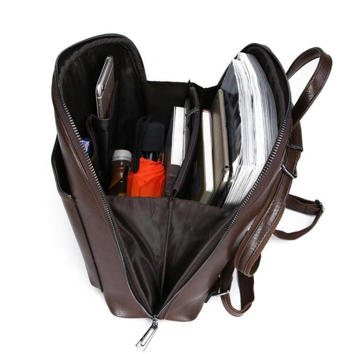 Christa | Klassischer Rucksack mit Doppelreißverschluss