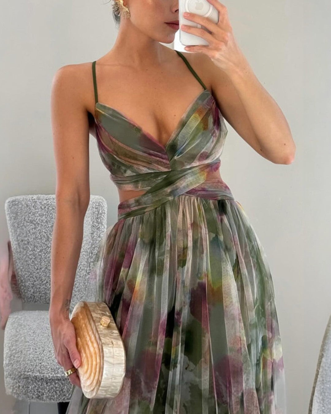 Melina | Zauberhaftes Maxikleid mit Blumenprint