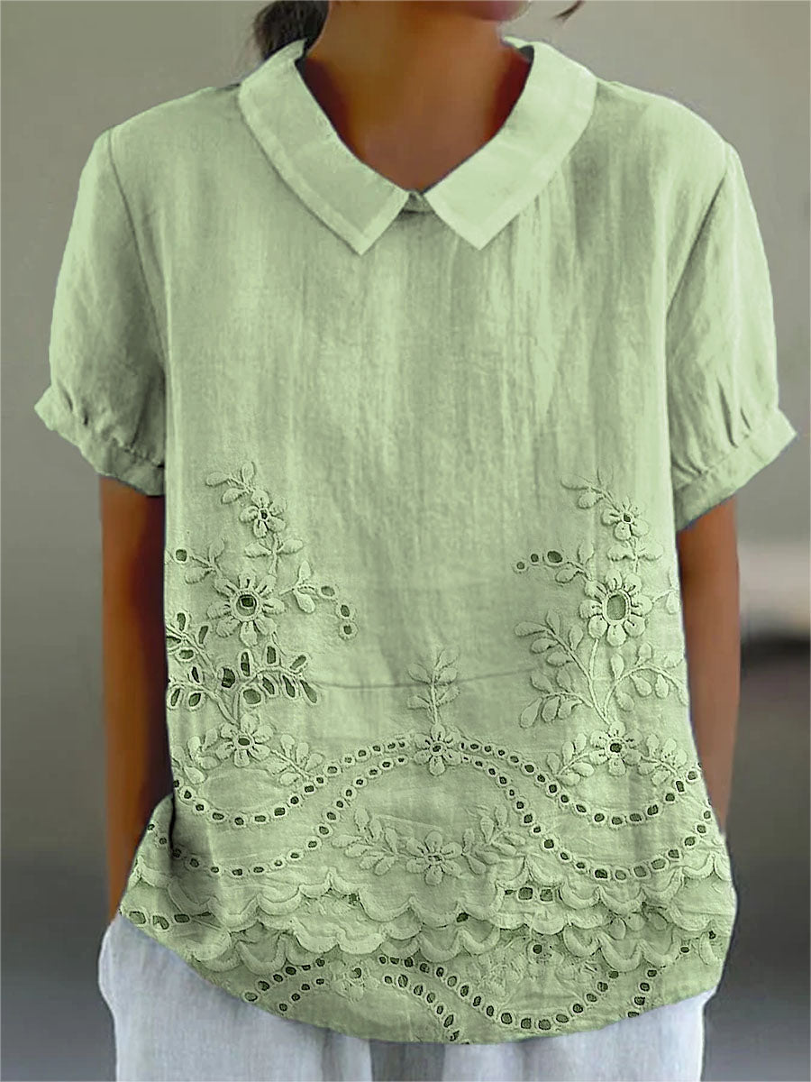 Alina™ | Bluse mit floraler Stickerei