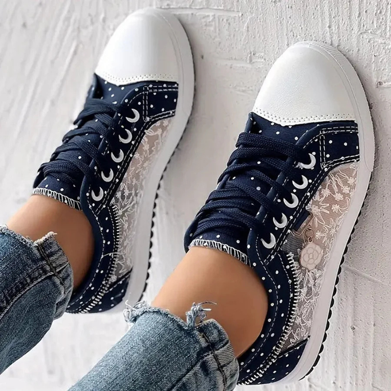 Jenny | Elegante Damen-Sneaker mit floralen Details