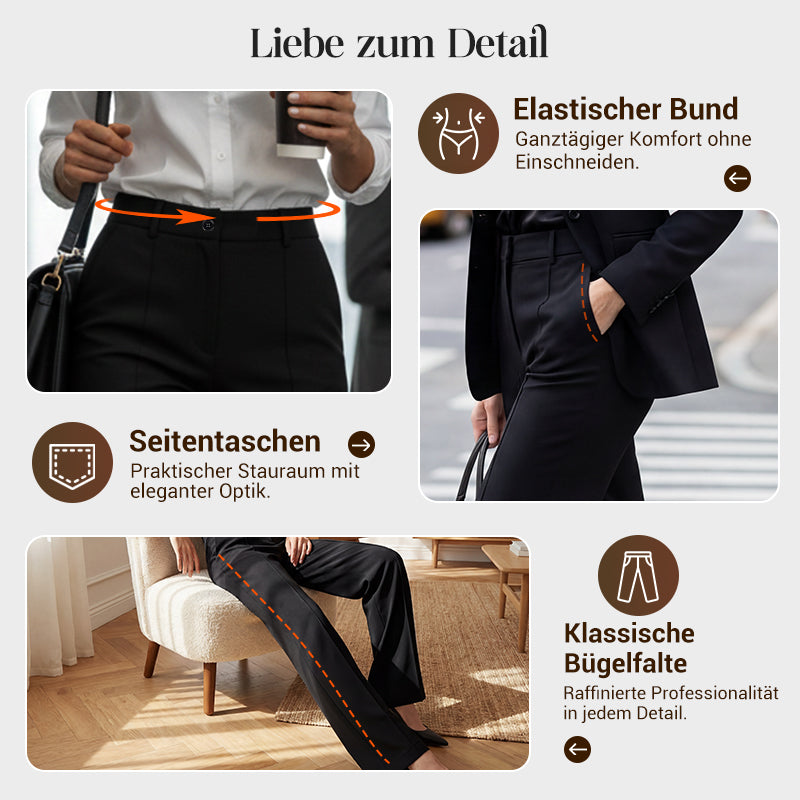 Victoria I Elegante High-Waist Anzughose für Damen