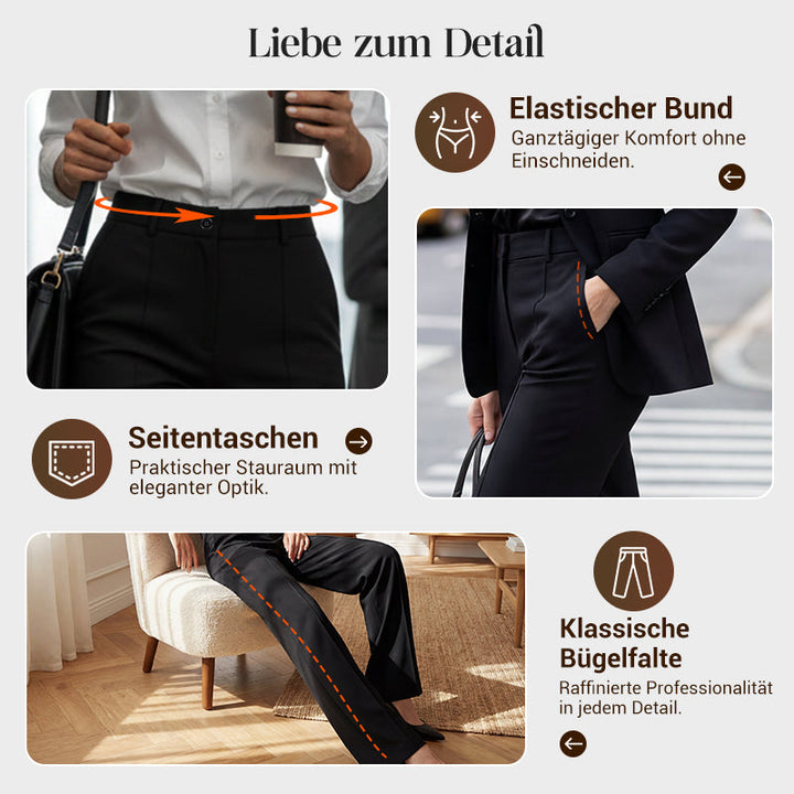 Victoria I Elegante High-Waist Anzughose für Damen