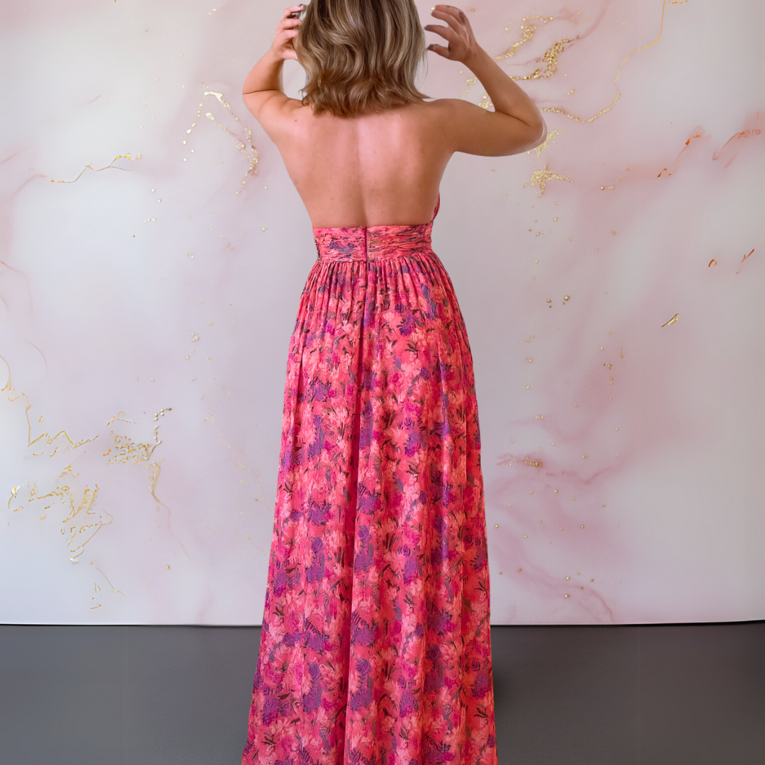 Barbara™ | Seidig weiches Boho-Maxikleid