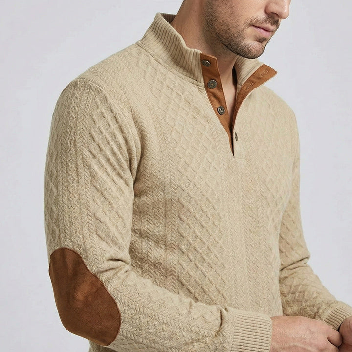 Rudolf I Klassischer Pullover mit Stehkragen