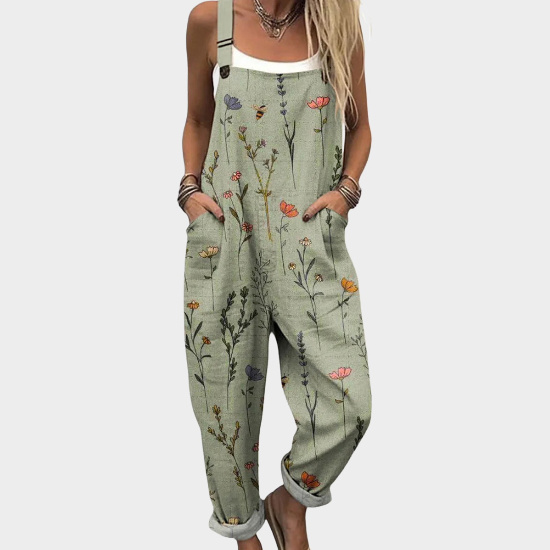 Lyndra | Bequeme Bedruckte Latzhose