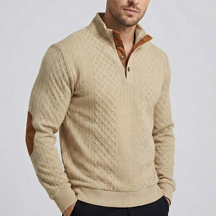 Rudolf I Klassischer Pullover mit Stehkragen