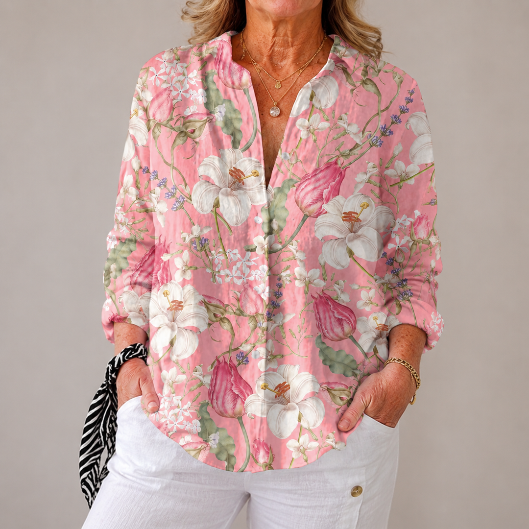 Michaela | Schicke Bluse mit Blumenmuster