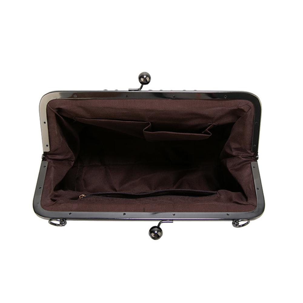 Ingrid | Vintage Kuss-Schloss Handtasche