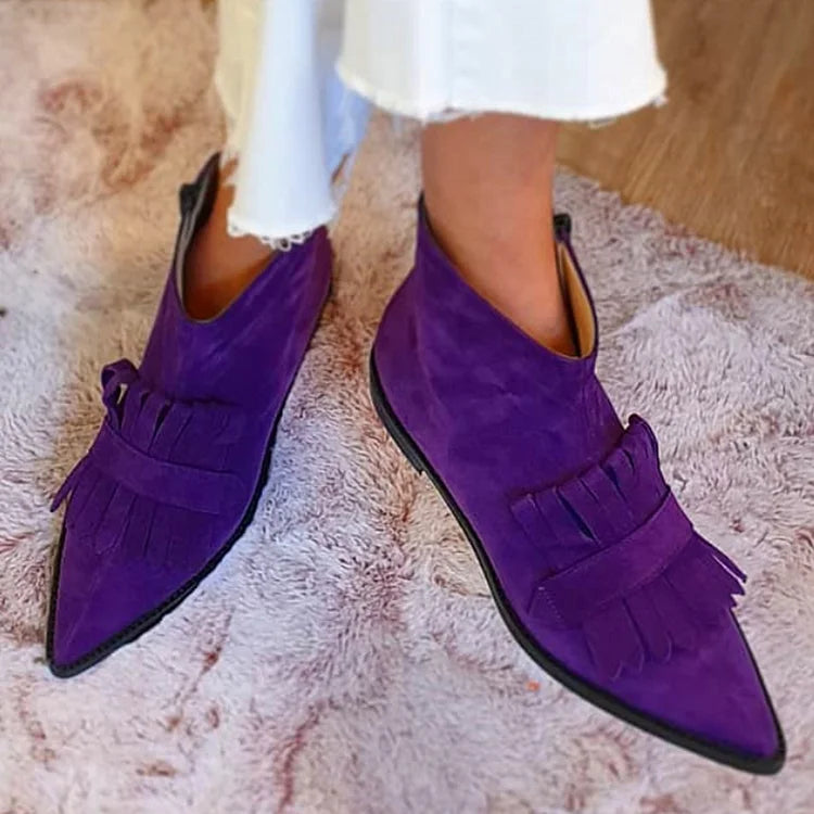 Larah™ | Stiefeletten mit Fransen