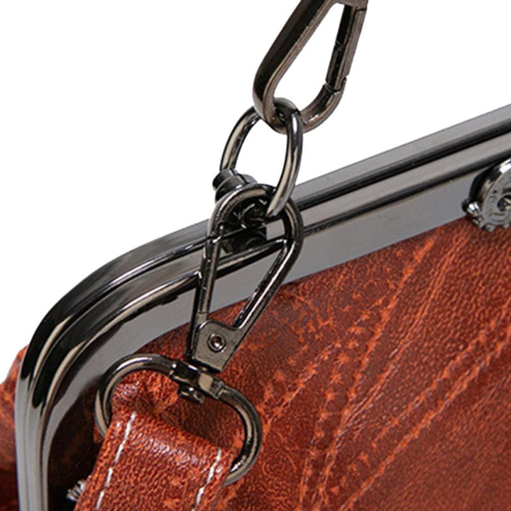 Ingrid | Vintage Kuss-Schloss Handtasche