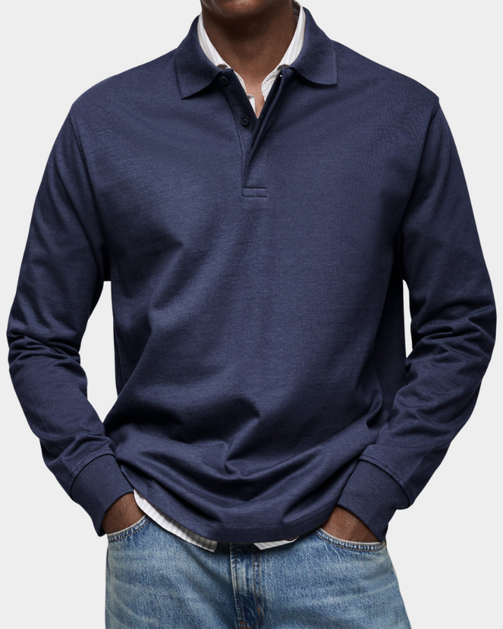 Patrick I Premium Langarm-Polo : Komfort &amp; Langlebig