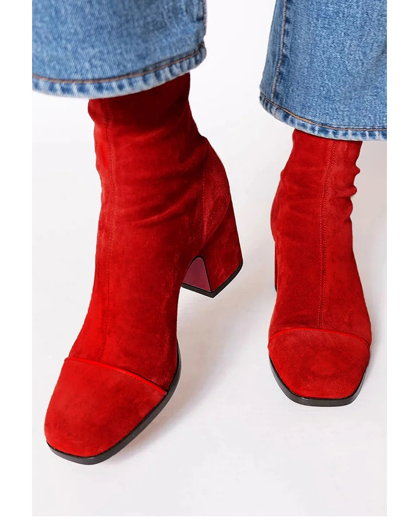 Netha™ | Stiefeletten mit Eckiger Spitze
