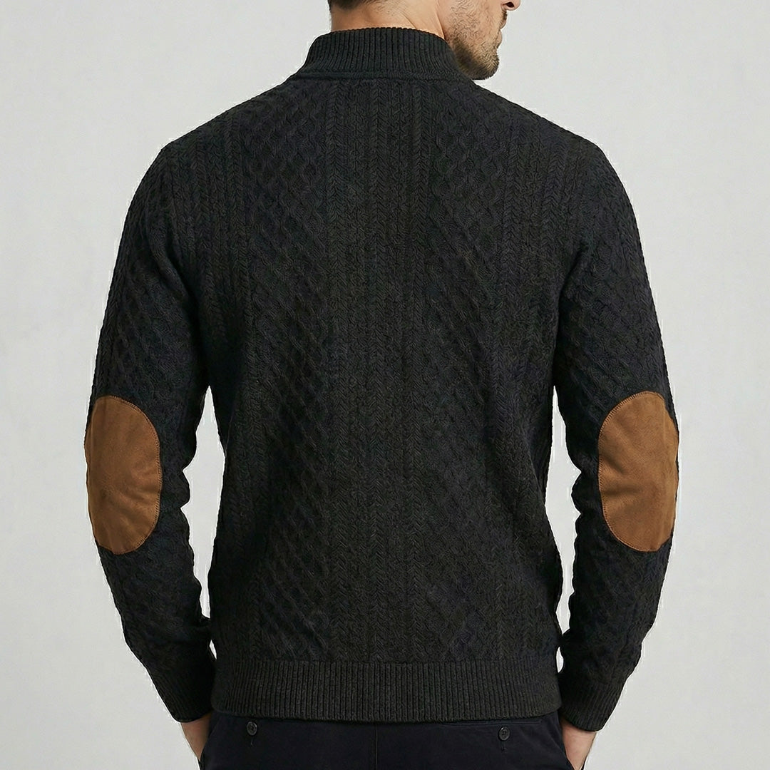 Rudolf I Klassischer Pullover mit Stehkragen