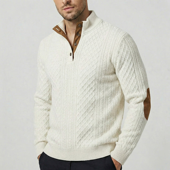 Rudolf I Klassischer Pullover mit Stehkragen