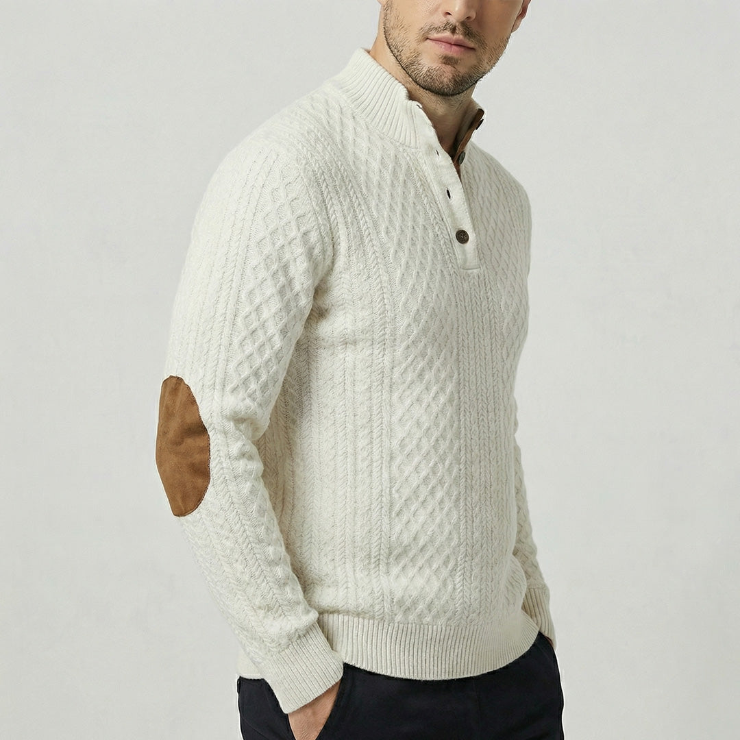 Rudolf I Klassischer Pullover mit Stehkragen