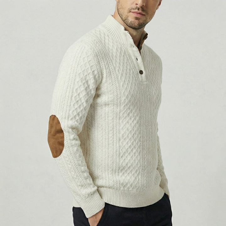 Rudolf I Klassischer Pullover mit Stehkragen