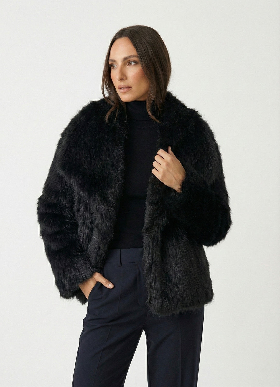 Lea | Kunstfell Oversized Mantel