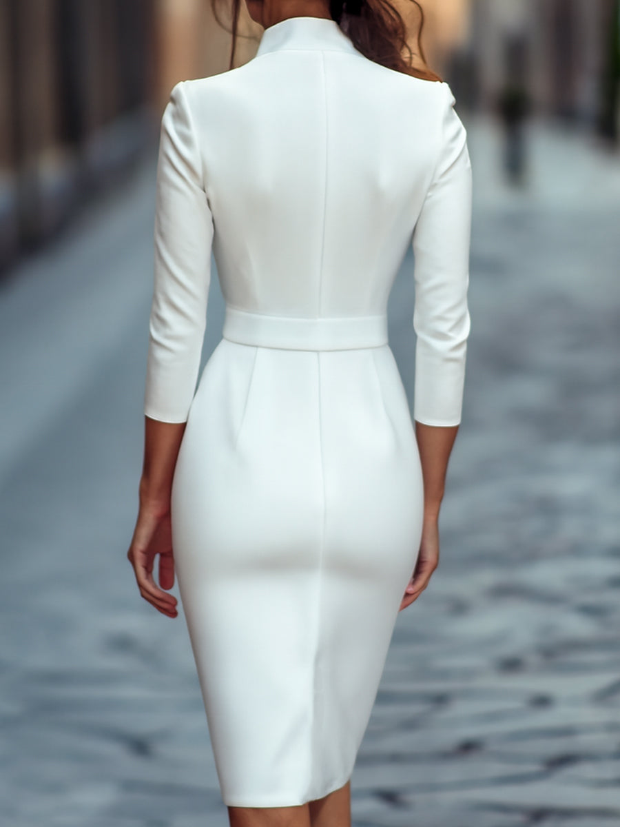 Vynce™ | Elegantes tailliertes Wickelkleid
