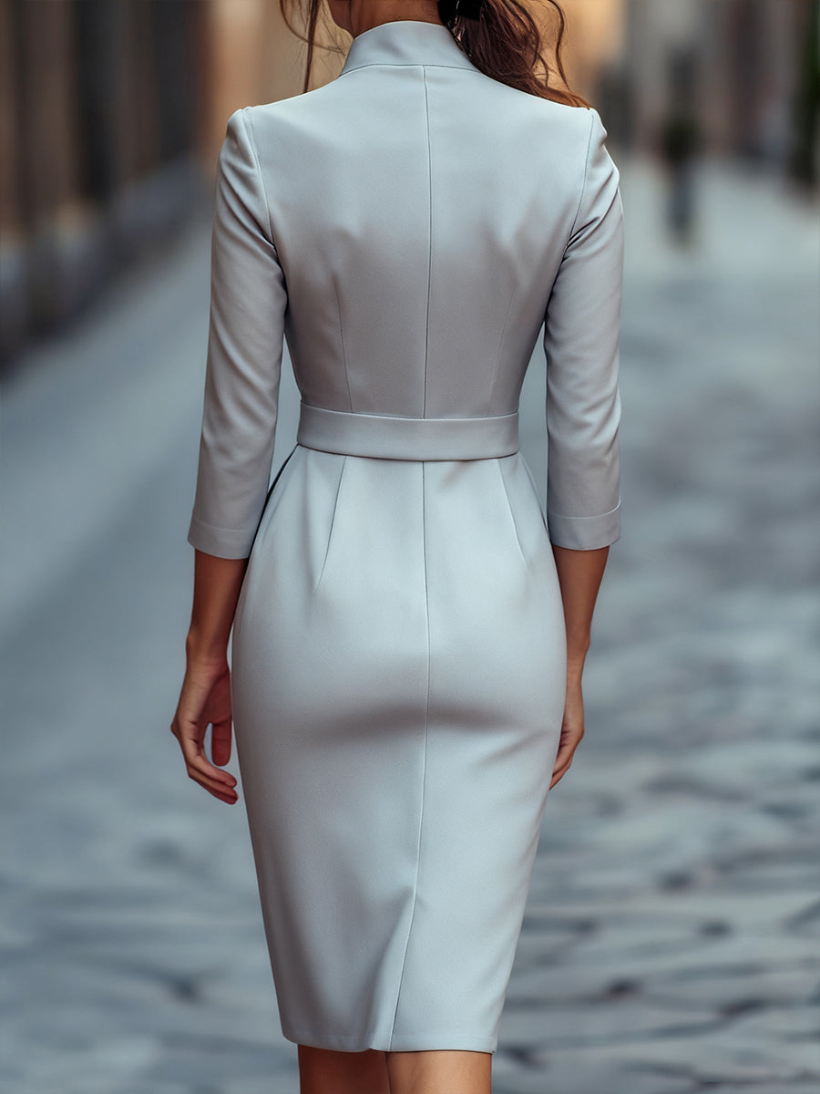Vynce™ | Elegantes tailliertes Wickelkleid
