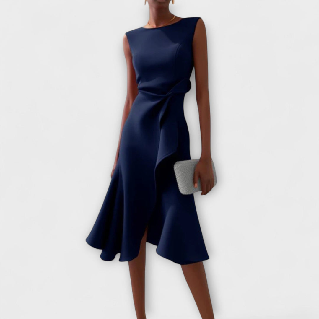 Eveline™ | Midi-Kleid mit betonter Taille