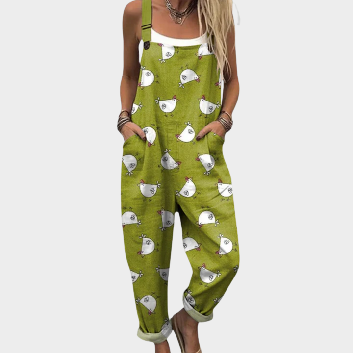 Jolina | Bequeme Bedruckte Latzhose