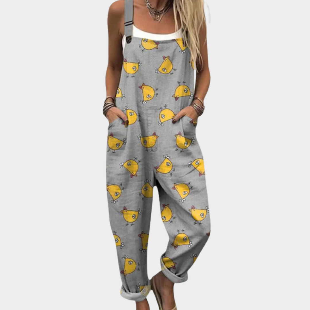 Jolina | Bequeme Bedruckte Latzhose
