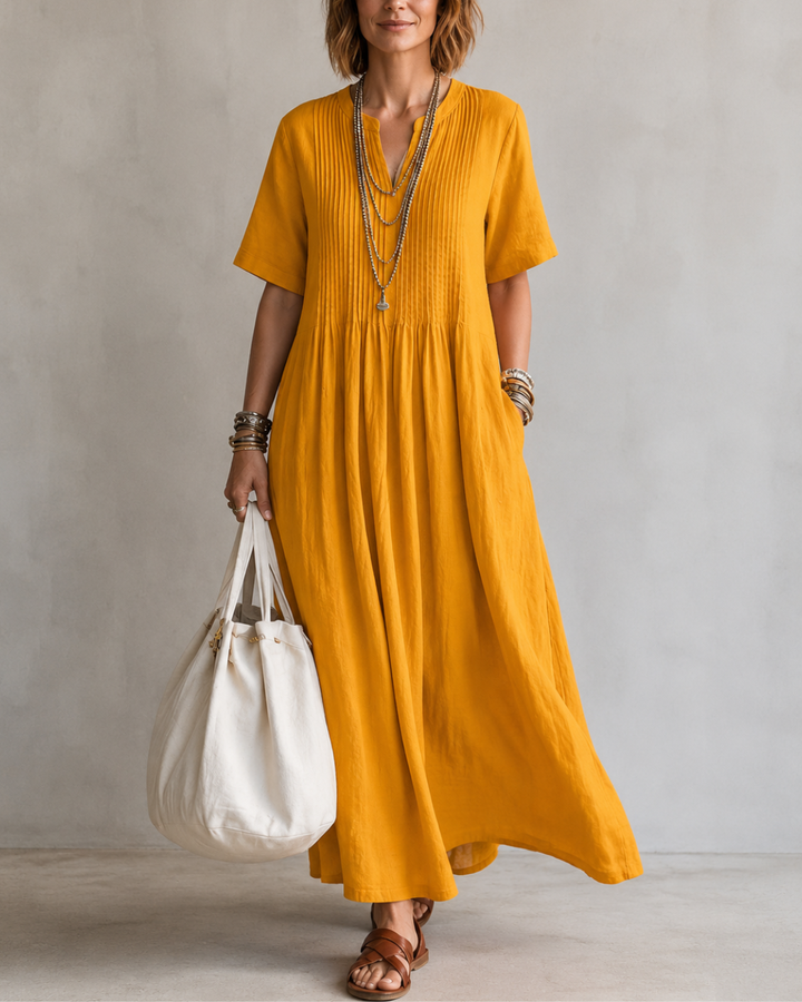 Frieda™ | Elegantes Plisseekleid