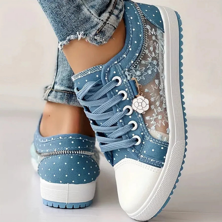 Jenny | Elegante Damen-Sneaker mit floralen Details