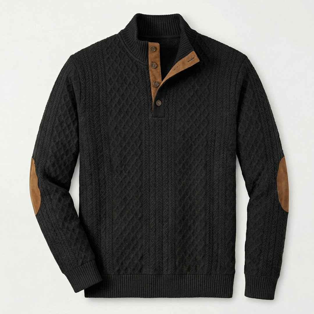 Rudolf I Klassischer Pullover mit Stehkragen