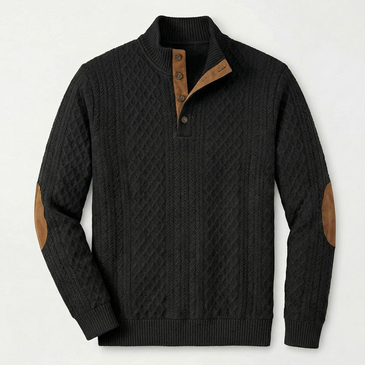 Rudolf I Klassischer Pullover mit Stehkragen