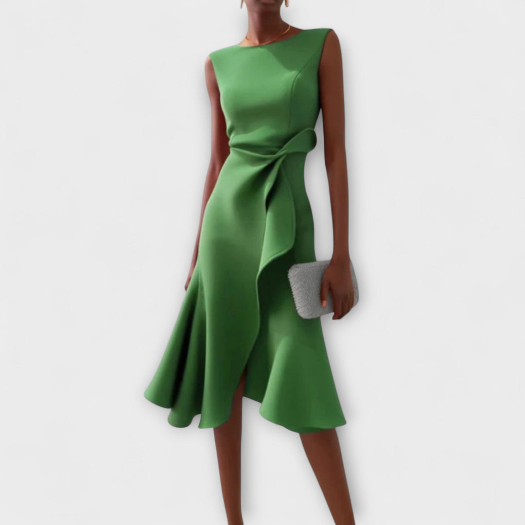Eveline™ | Midi-Kleid mit betonter Taille