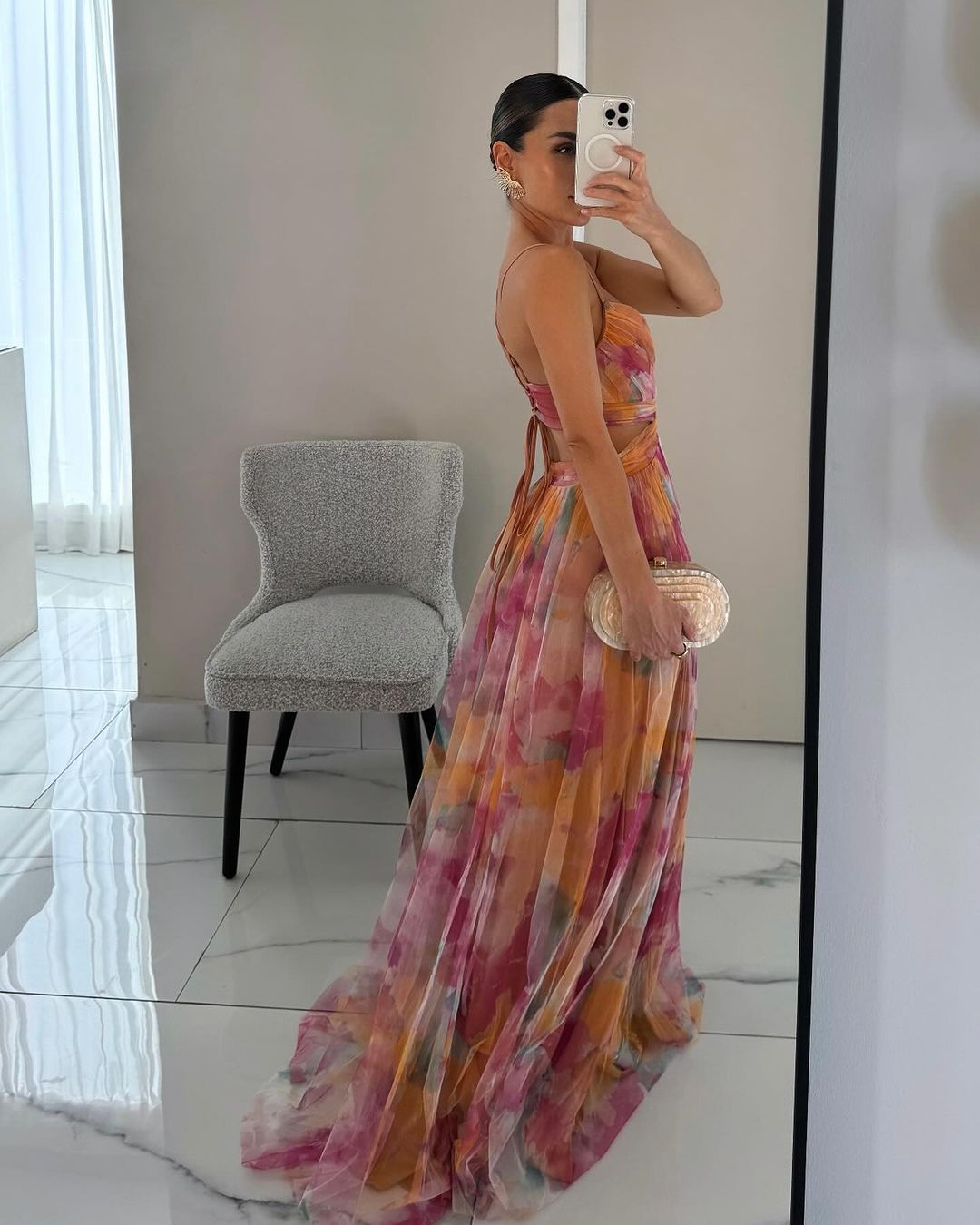 Melina | Zauberhaftes Maxikleid mit Blumenprint