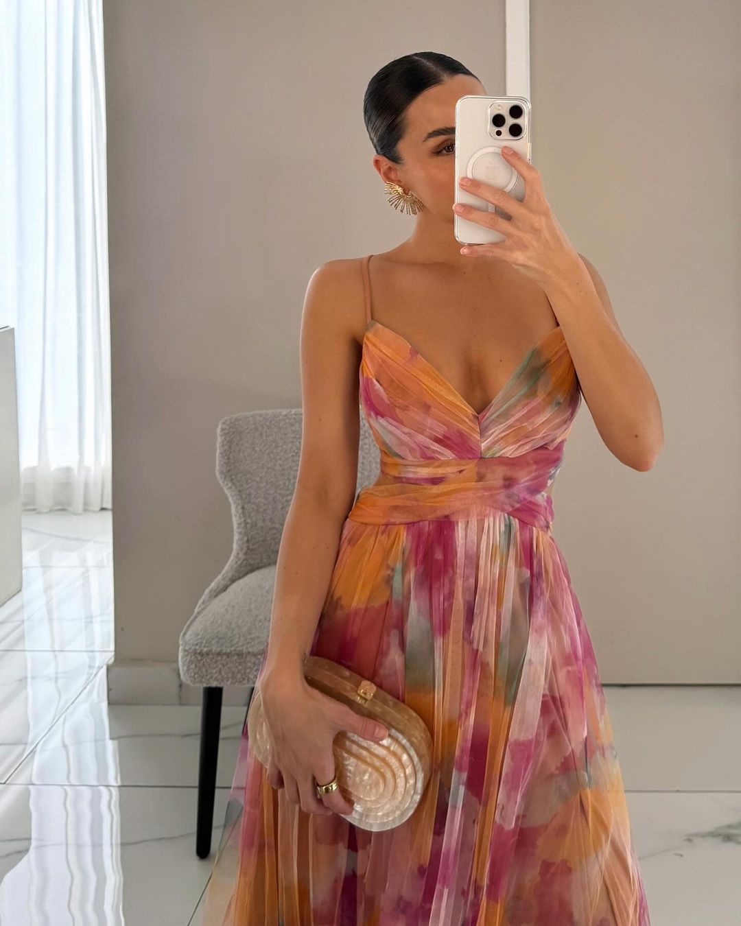 Melina | Zauberhaftes Maxikleid mit Blumenprint