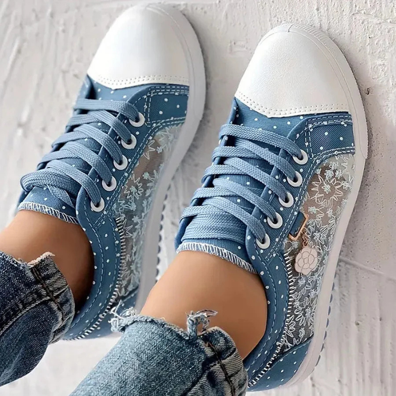 Jenny | Elegante Damen-Sneaker mit floralen Details