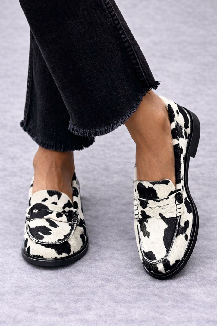 Wilma™ | Loafers mit Kuhmuster