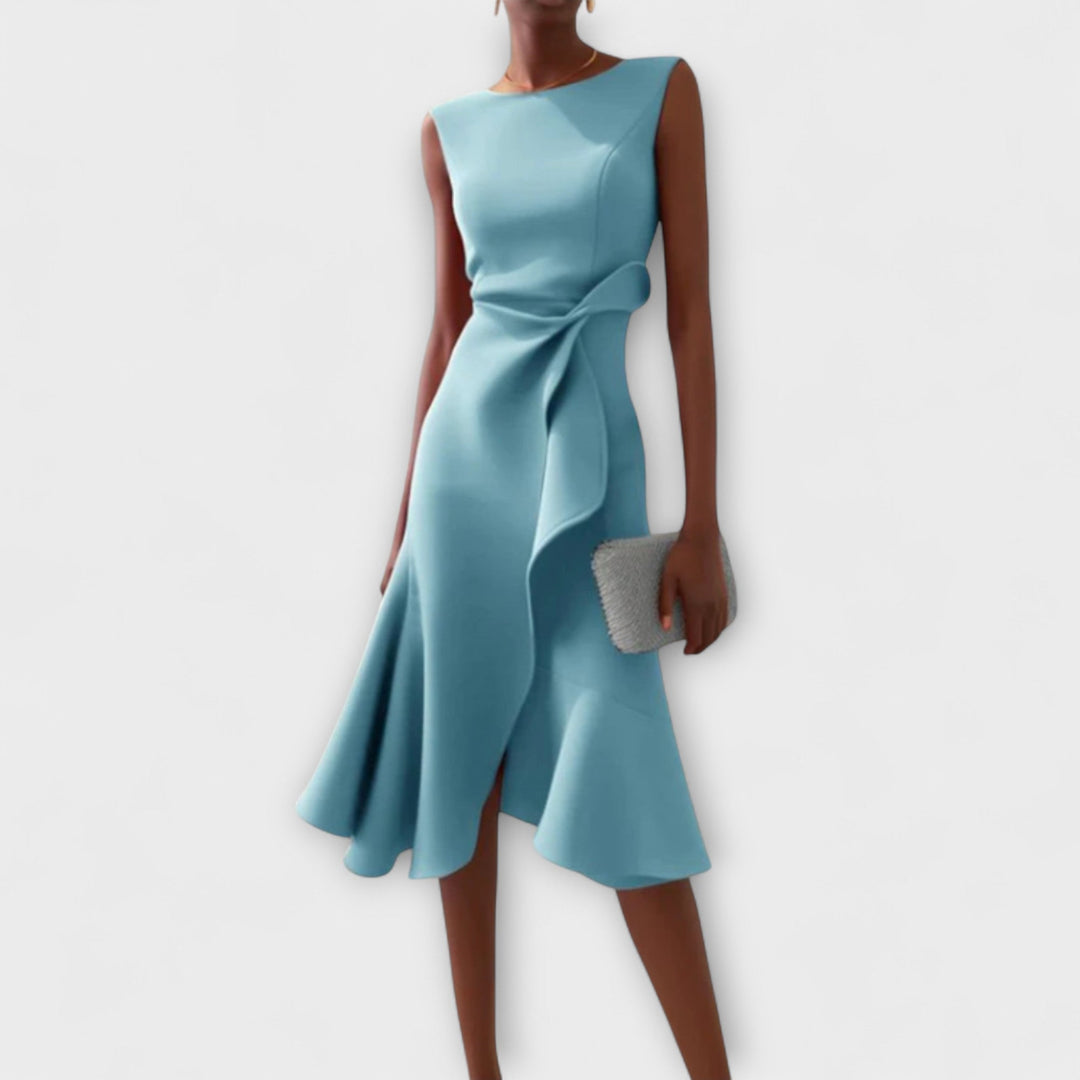 Eveline™ | Midi-Kleid mit betonter Taille