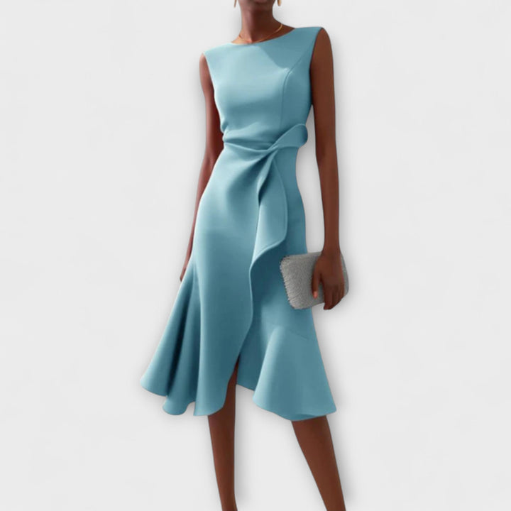 Eveline™ | Midi-Kleid mit betonter Taille