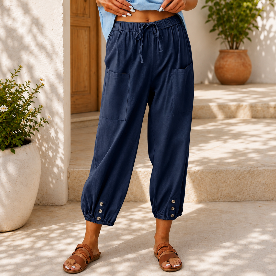Steffi | Luftige Sommerhose mit elastischem Bund