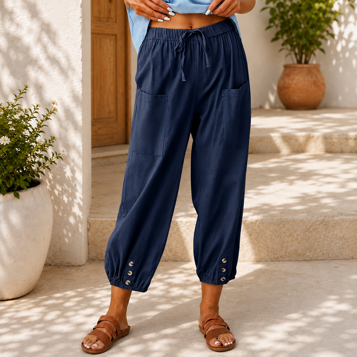 Steffi | Luftige Sommerhose mit elastischem Bund