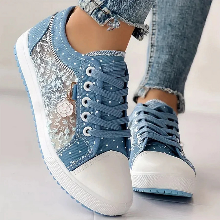 Jenny | Elegante Damen-Sneaker mit floralen Details