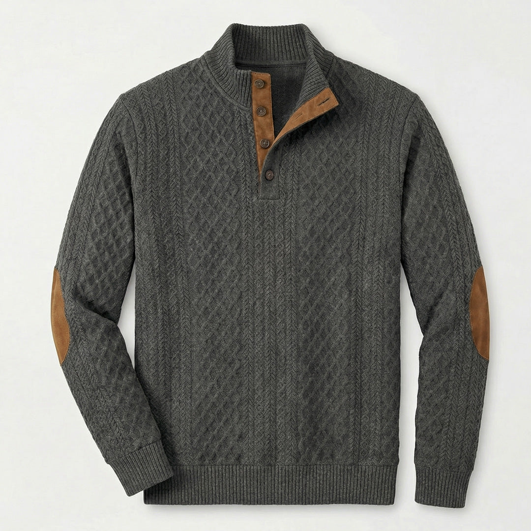 Rudolf I Klassischer Pullover mit Stehkragen
