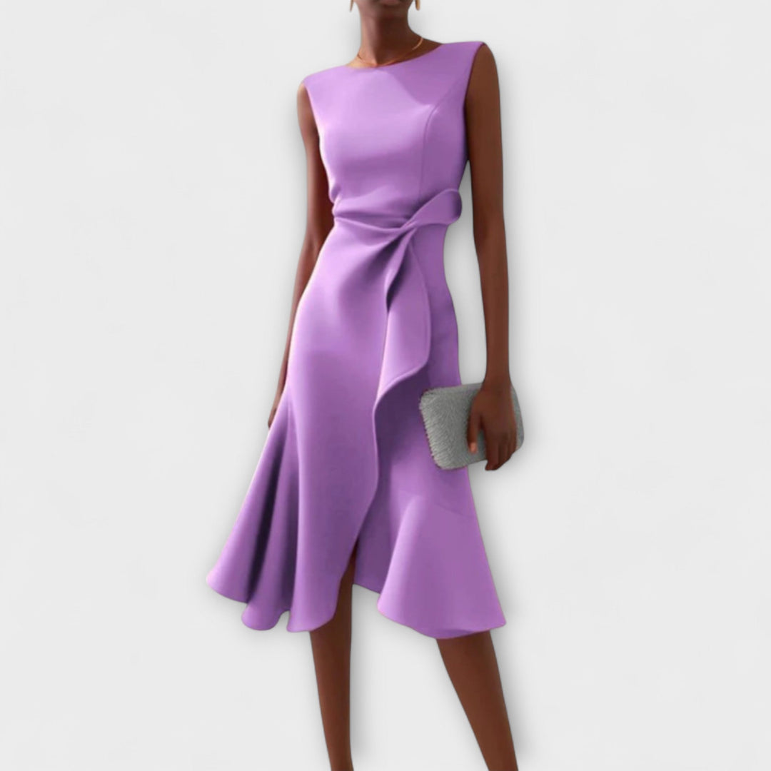 Eveline™ | Midi-Kleid mit betonter Taille