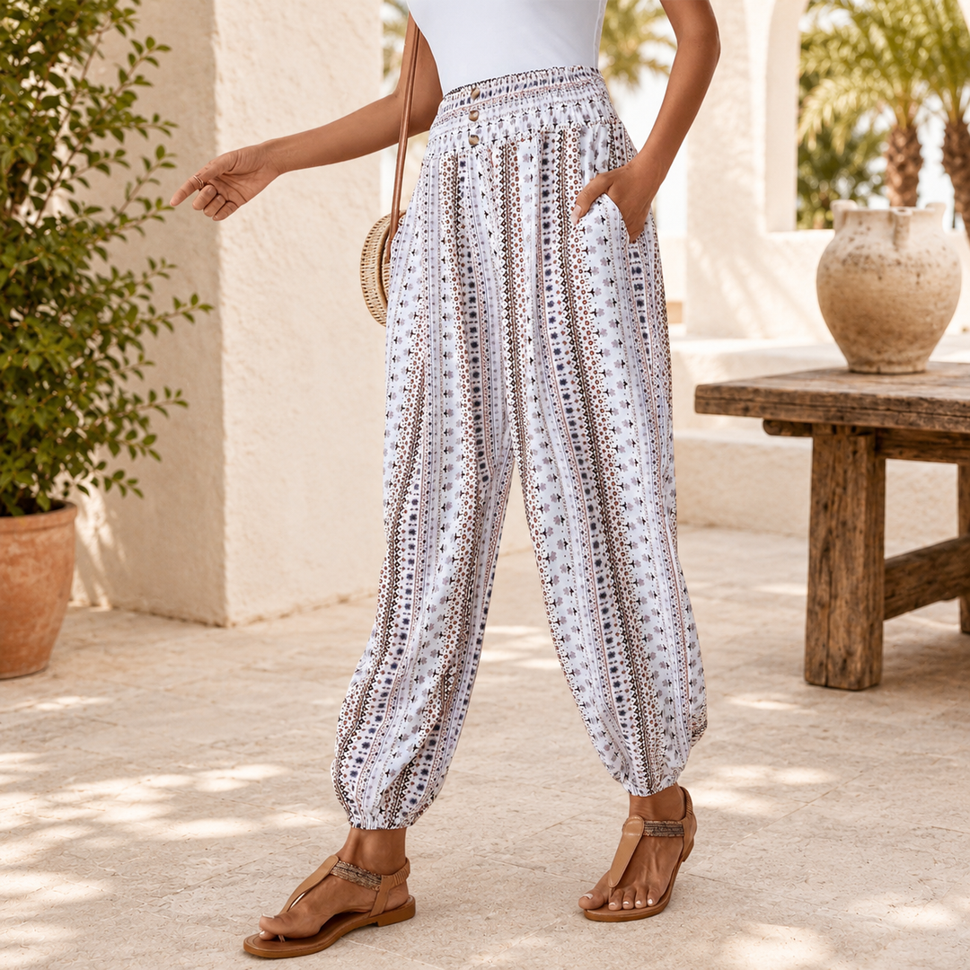 Silke™ | Stilvolle Hose mit Ethno-Muster