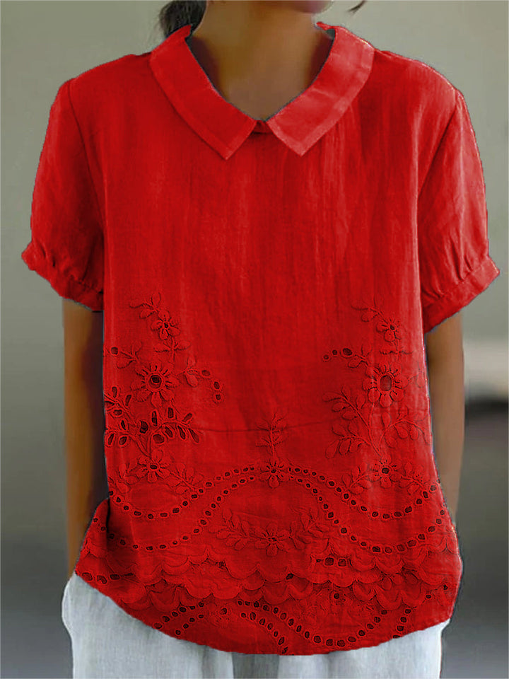Alina™ | Bluse mit floraler Stickerei