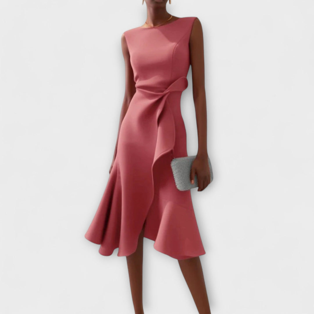 Eveline™ | Midi-Kleid mit betonter Taille