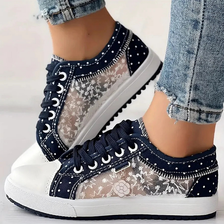 Jenny | Elegante Damen-Sneaker mit floralen Details