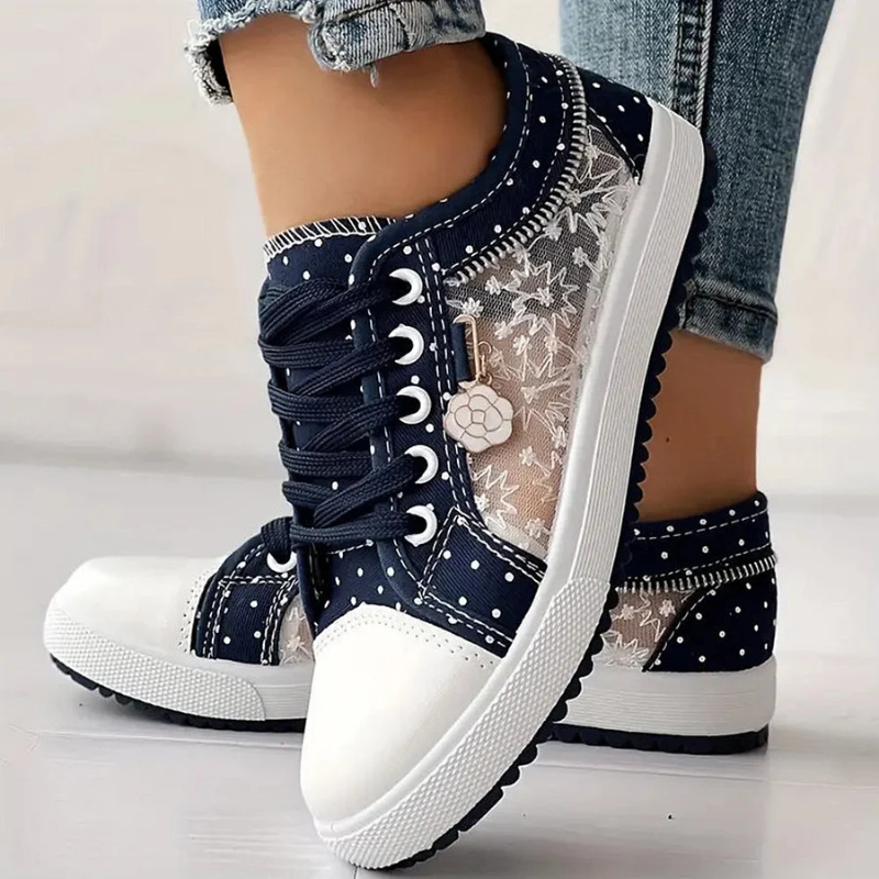 Jenny | Elegante Damen-Sneaker mit floralen Details