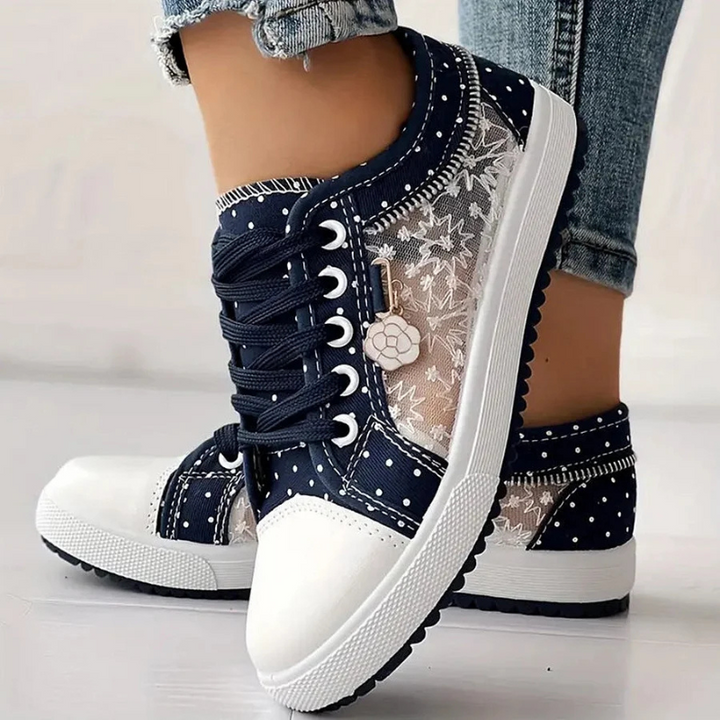 Jenny | Elegante Damen-Sneaker mit floralen Details