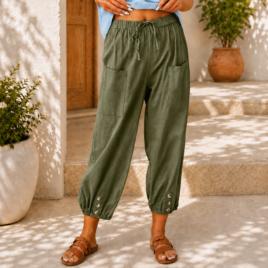 Steffi | Luftige Sommerhose mit elastischem Bund