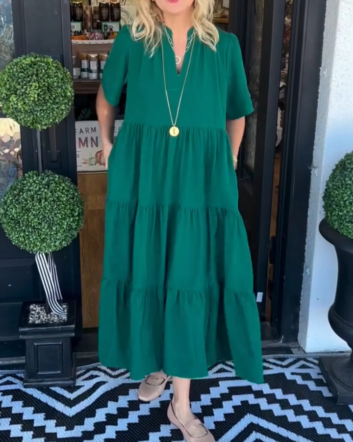 Heidemarie™ | Elegantes Maxi-Kleid mit fließender Passform